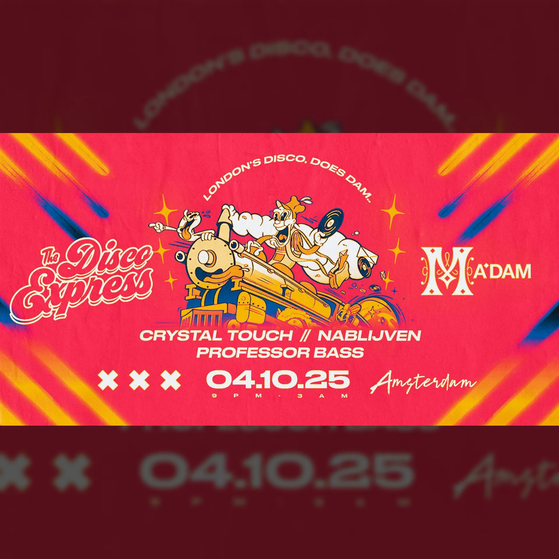 Madam by Night invites: The Disco Express