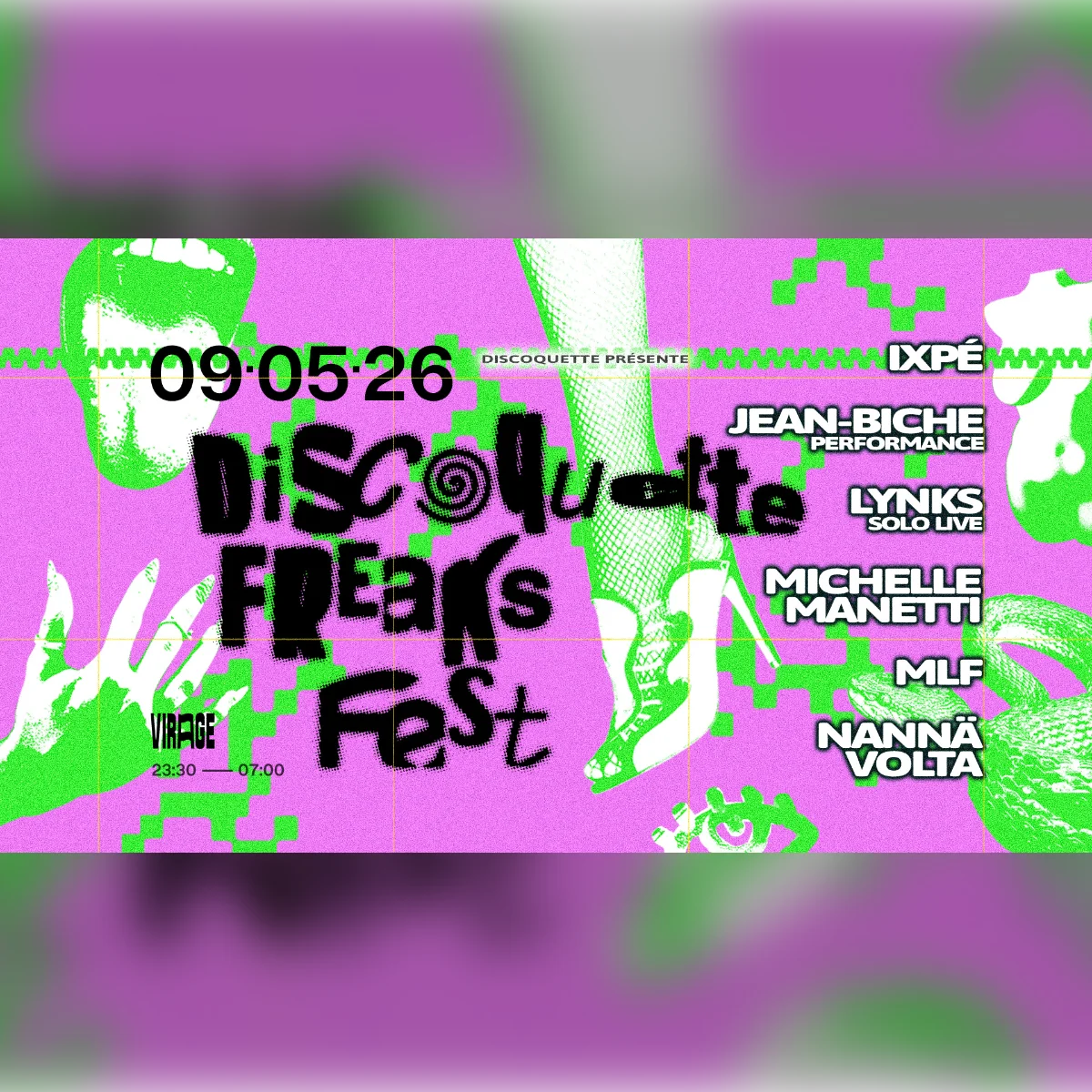 Discoquette FREAKS FEST: LYNKS LIVE, Michelle Manetti 