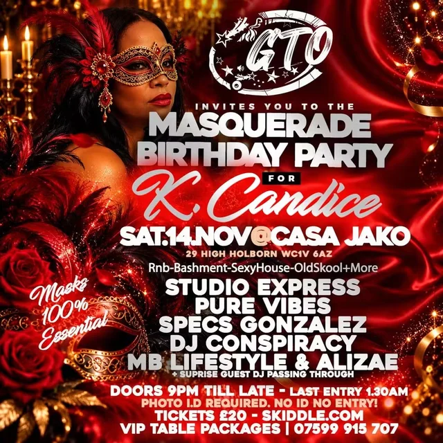 GTO - K Candice Masquerade Birthday - Specs Gonzalez