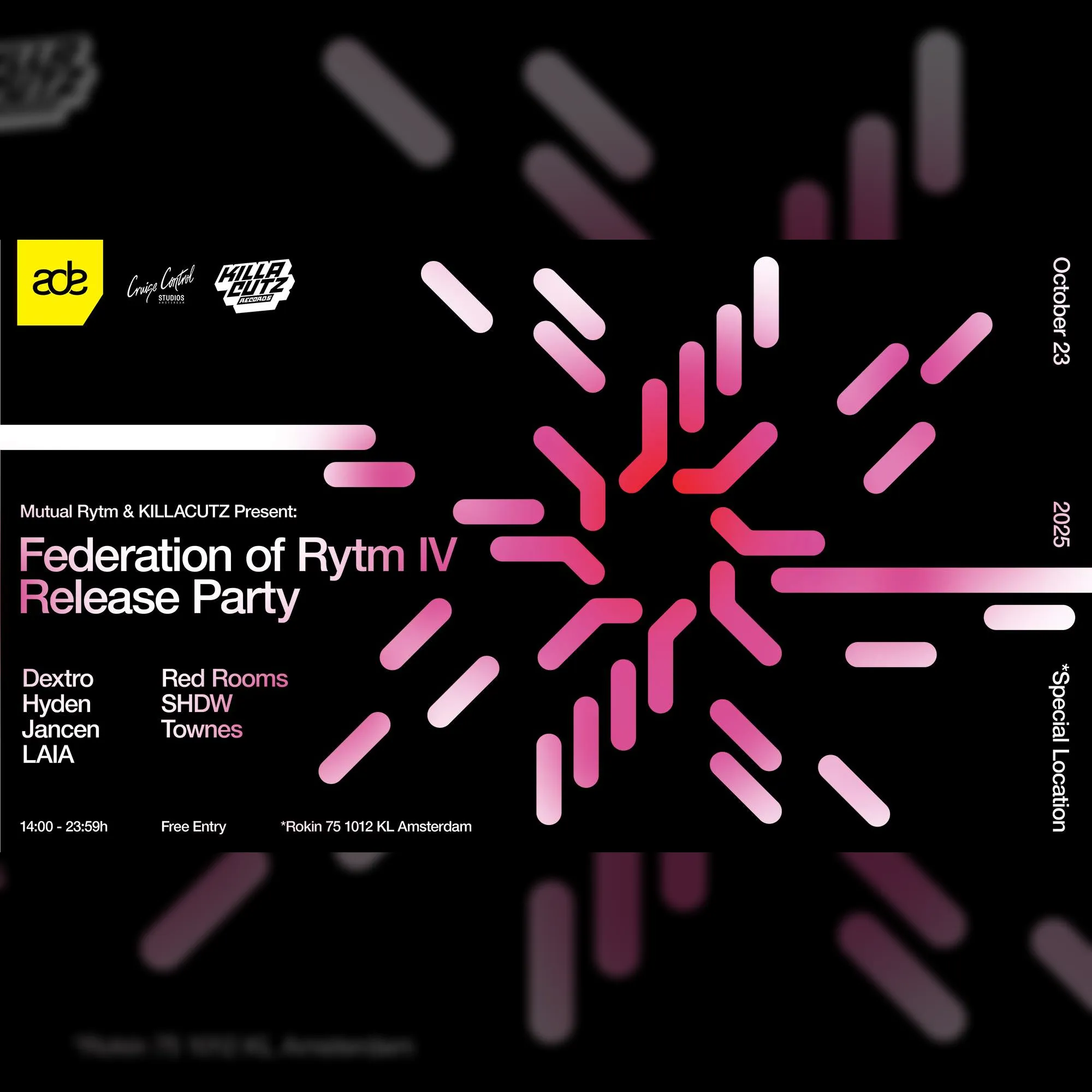 Mutual Rytm x KILLACUTZ pres. Federation Of Rytm IV Release Party
