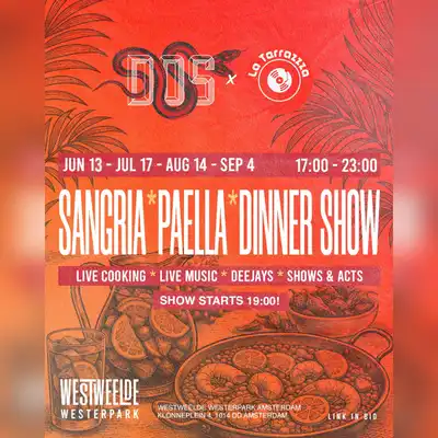 Sangria & Paella dinner show by Dos X La Terrazzza