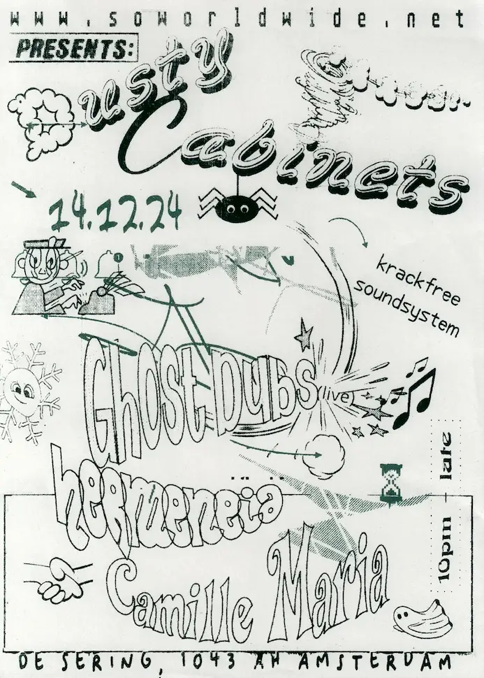 Dusty Cabinets w/ Hermeneia, Ghost Dubs, Camille Maria