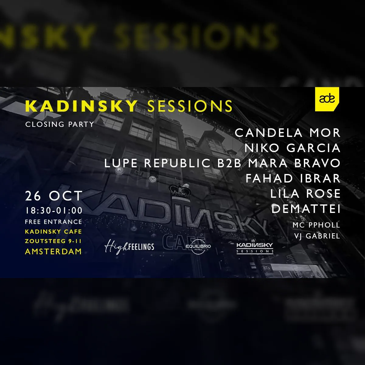 Kadinsky Sessions ADE Closing Party