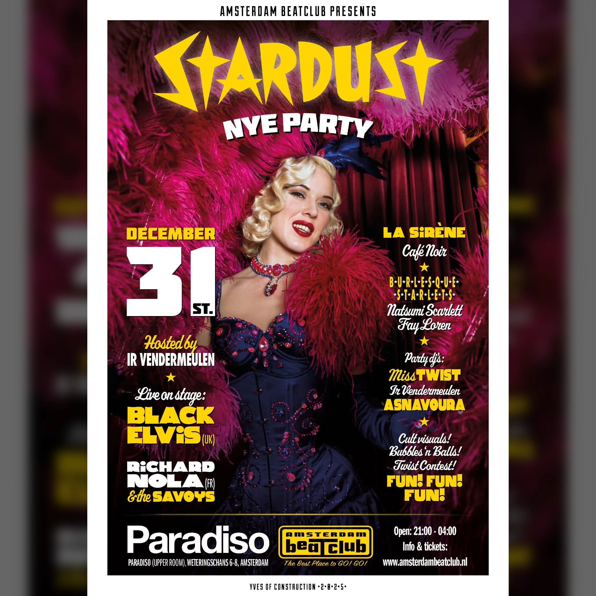Amsterdam BeatClub: Stardust NYE Party