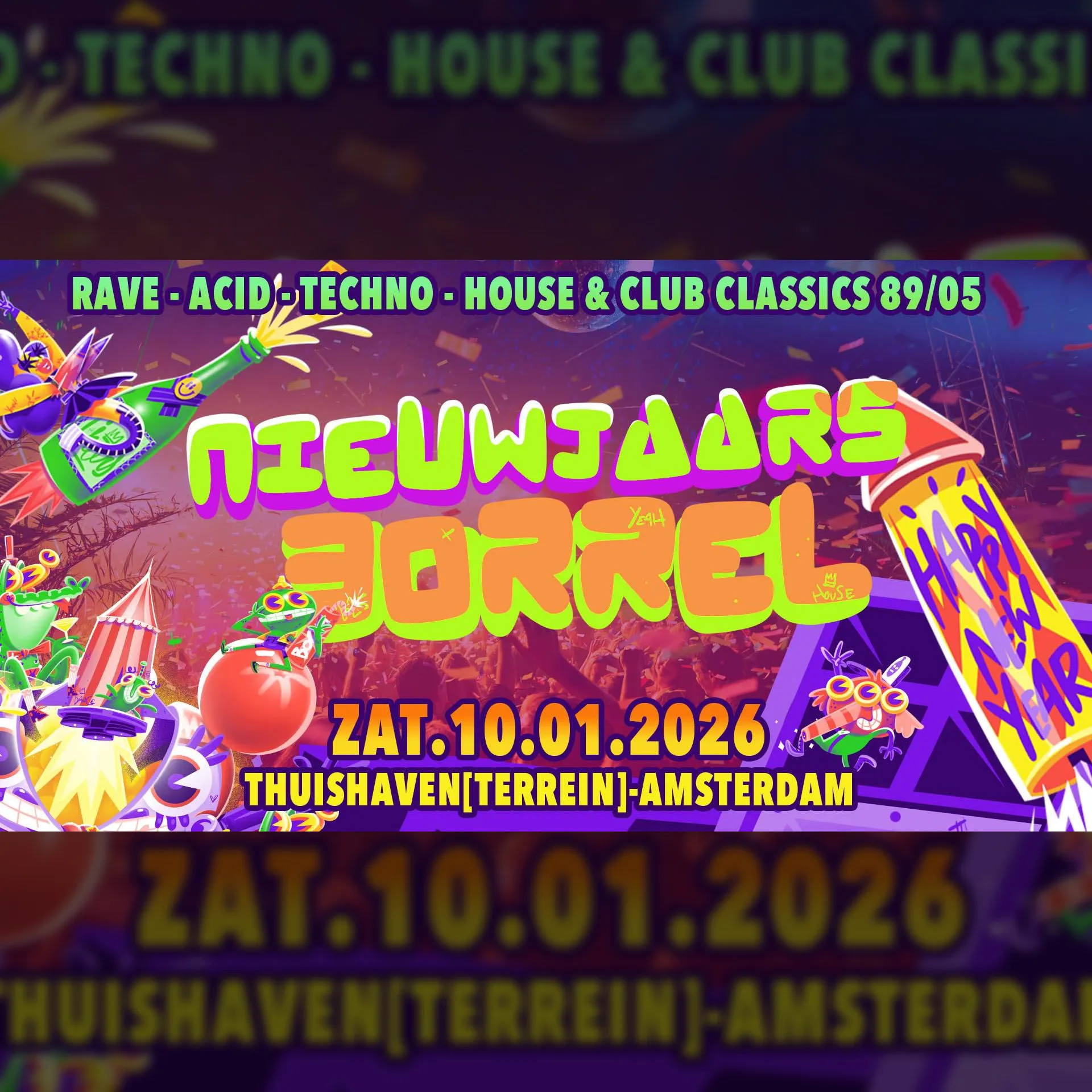 The Promised land, The Beginning, Summer of Love & Rave Tribe pres. 'De Nieuwjaarsborrel 2026'