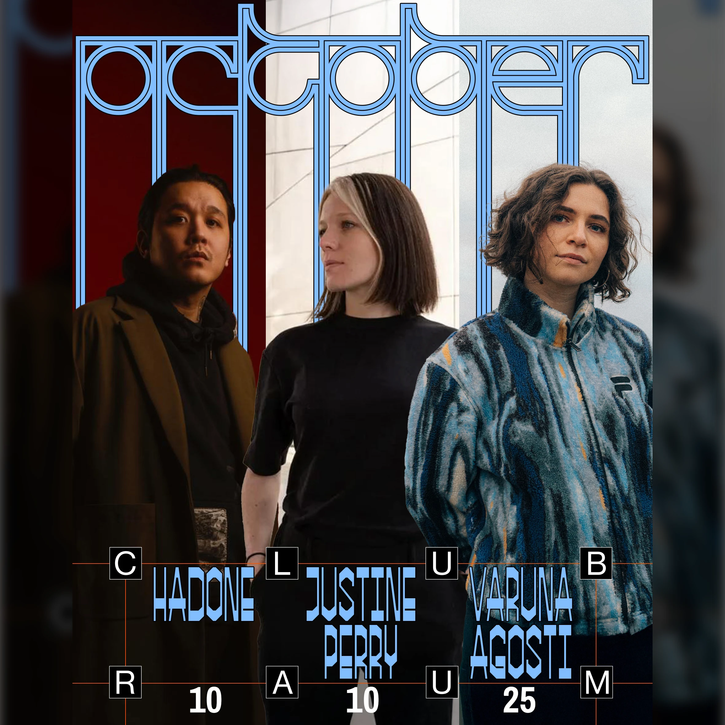 Hadone, Justine Perry, Varuna Agosti