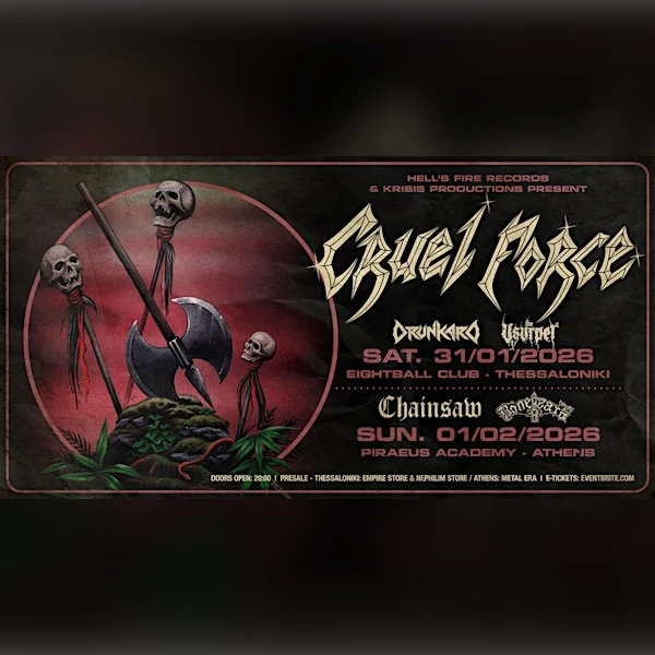 CRUEL FORCE Live in Thessaloniki with DRUNKARD & USURPER