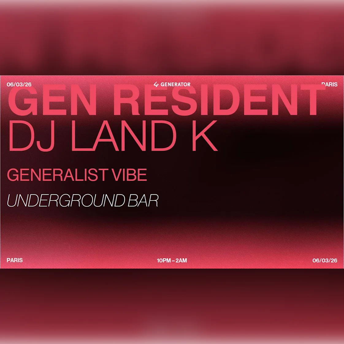 Gen Resident - Dj Land K