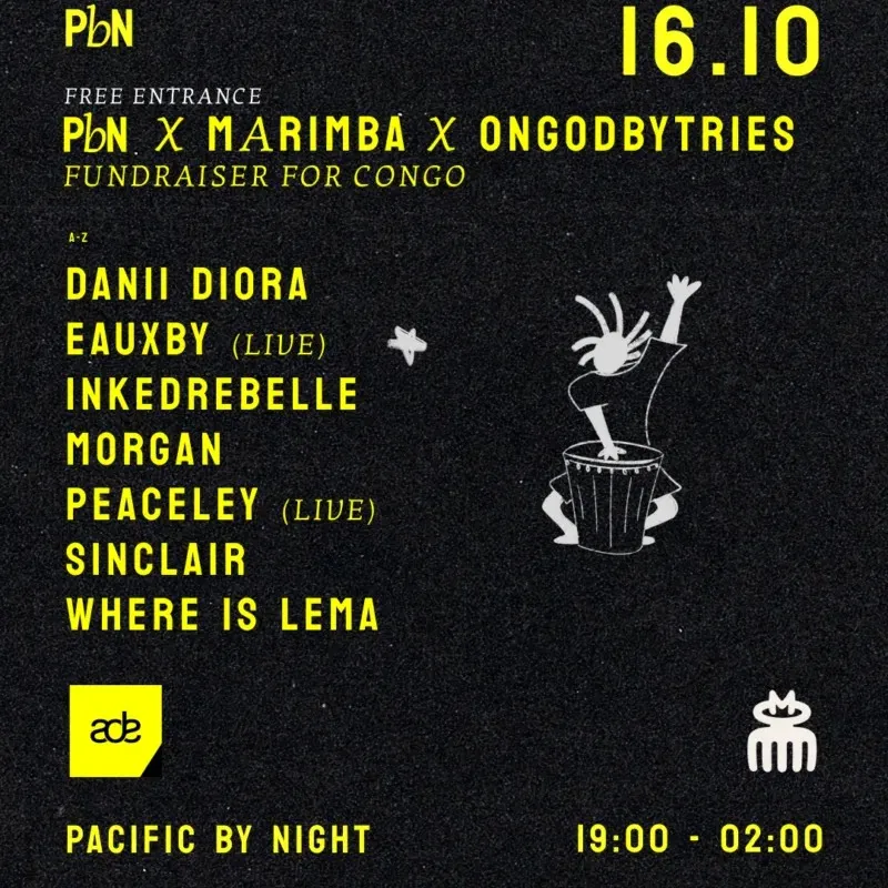 ADE | PBN x Marimba x Ongodbytries: Fundraiser for Congo
