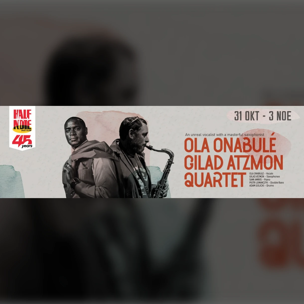 OLA ONABULÉ & GILAD ATZMON QUARTET