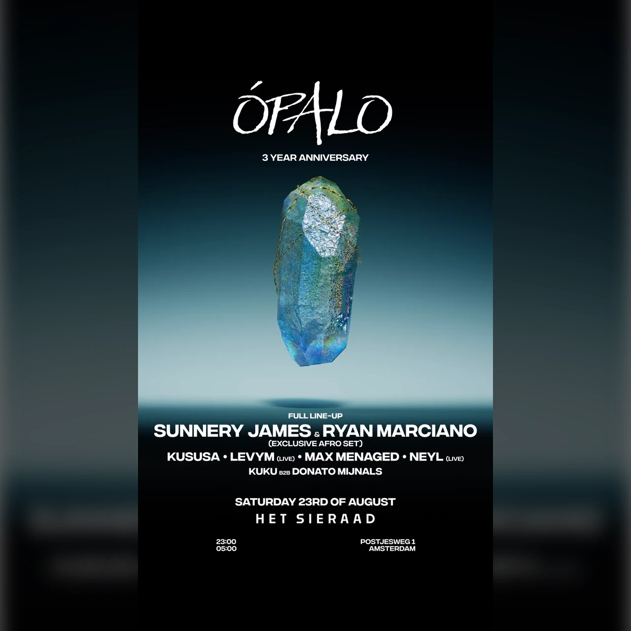 ÓPALO 3 YEARS ANNIVERSARY