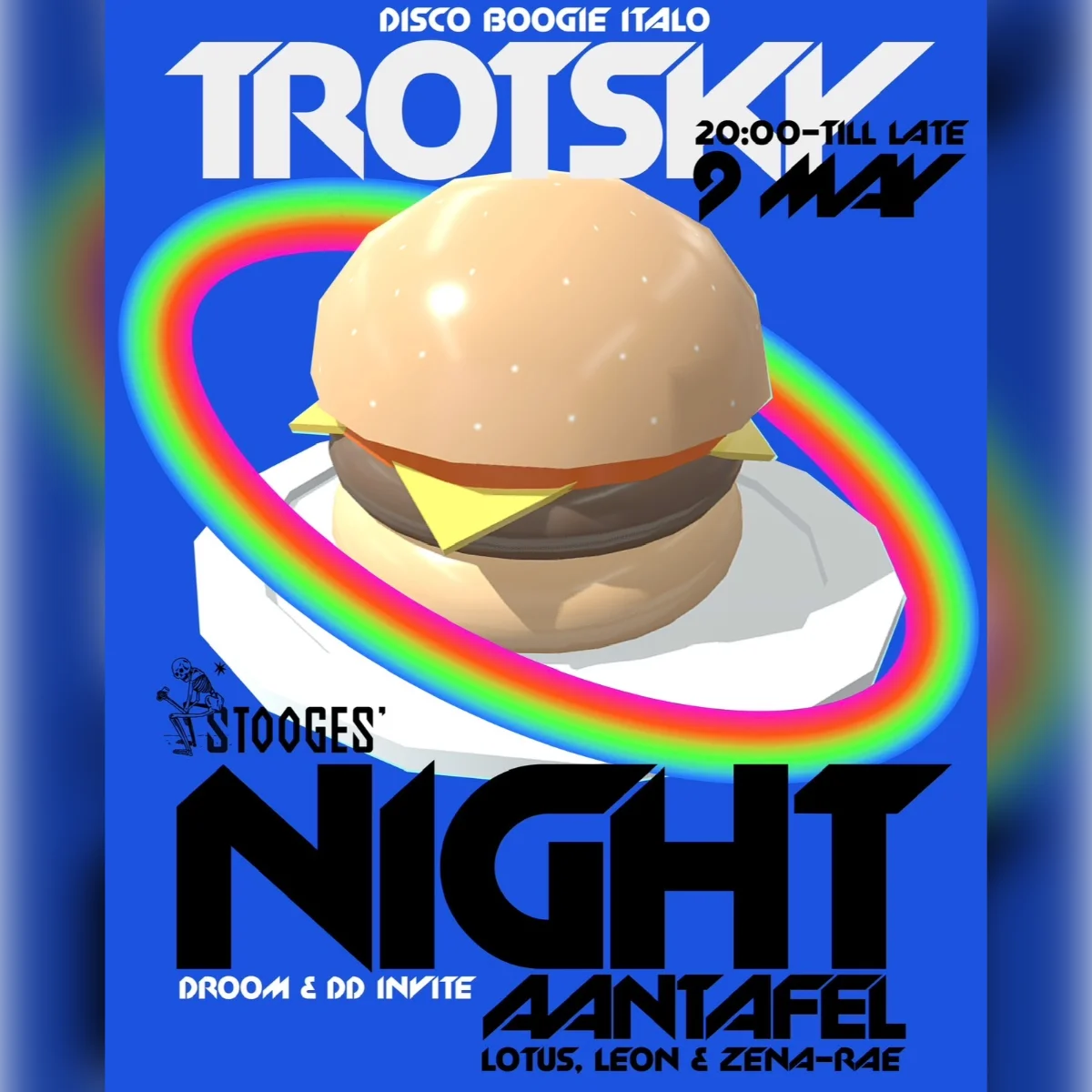 Trotsky Burger Night: Aan Tafel