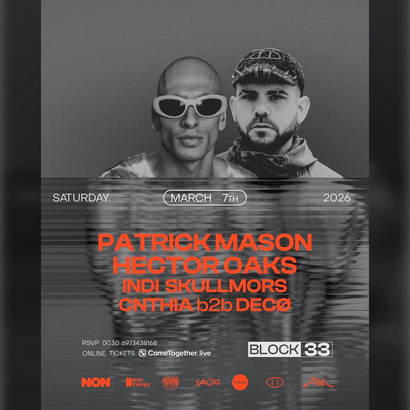 NON x Ergotherapy present: Patrick Mason + Hector Oaks + more TBA