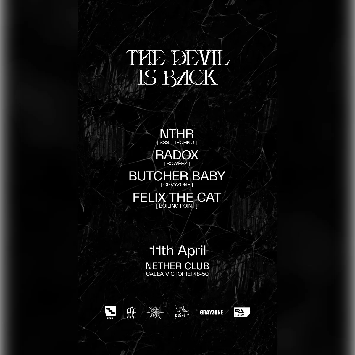 The Devil Is Black w/ NTHR, Radox, BUTCHER BABY, Felix the Cat