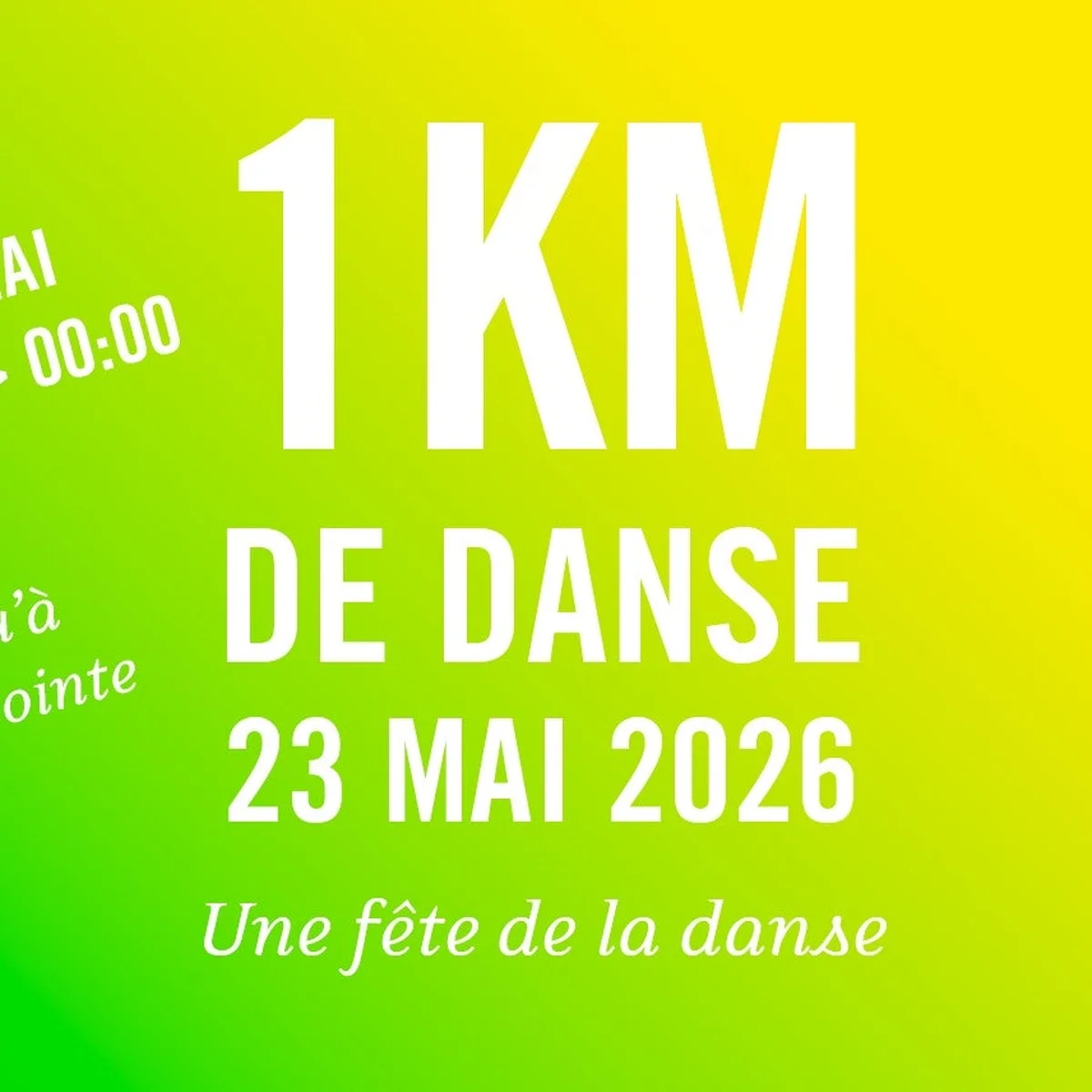 1 Kilomètre de Danse 2026