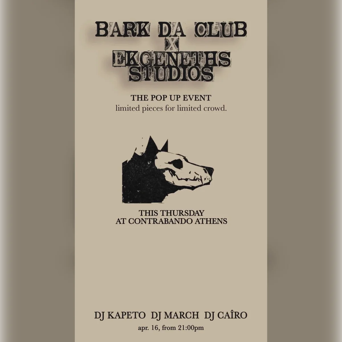 Bark da club x Ekgeneths Studios