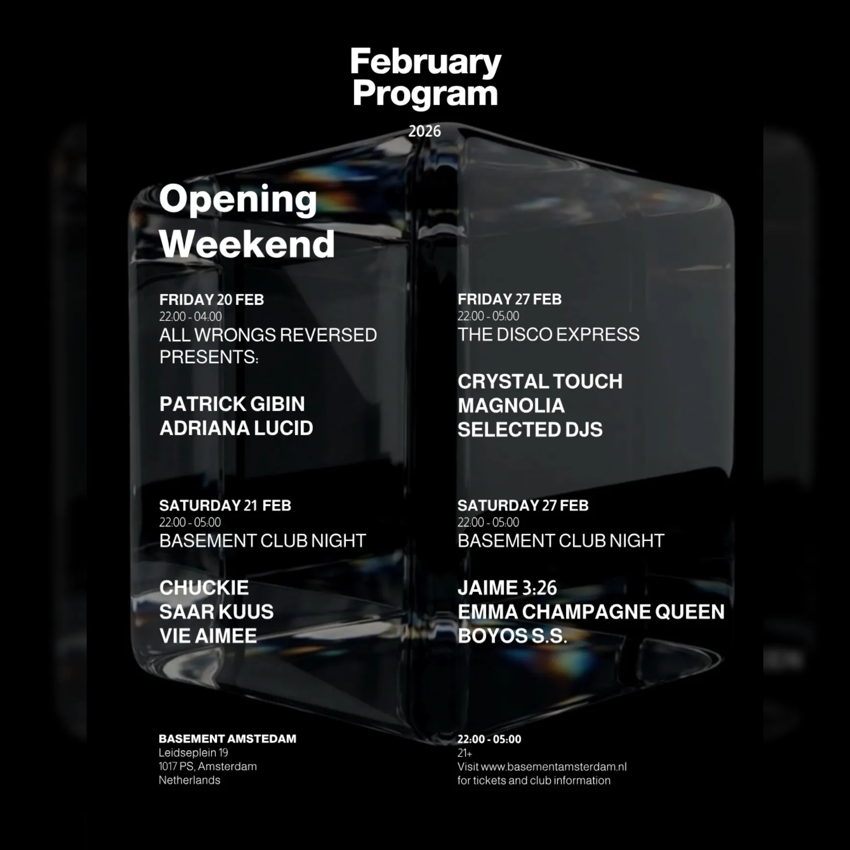 Basement PRES Chuckie - Saar Kuus - Vie Aimee