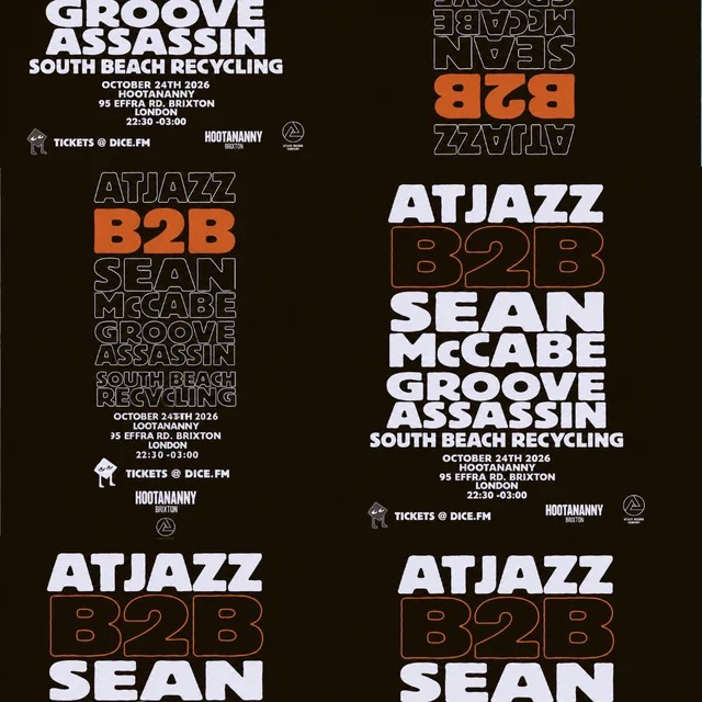 Atjazz B2B Sean McCabe, Groove Assassin + South Beach Recycling - Atjazz