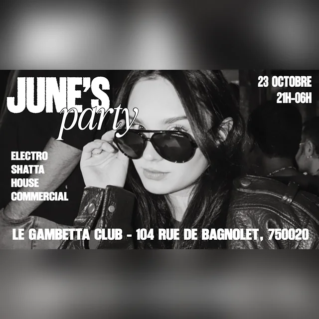 Fun June Event Gratis: June's Party in Parijs - 23 okt. | Tickets | Mood