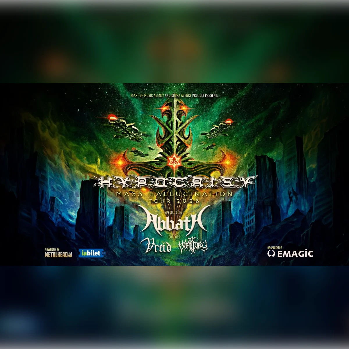 HYPOCRISY, ABBATH, VOMITORY si VREID 