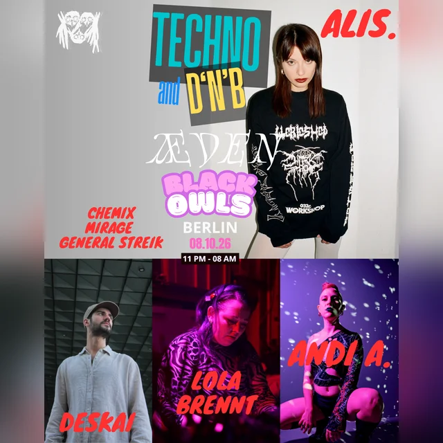 BLACK OWLS - TECHNO and D'N'B - ALIS.