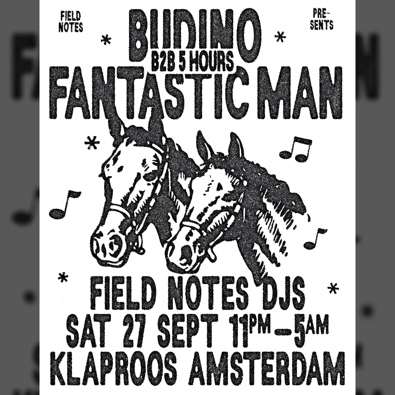 Field Notes presents Budino b2b Fantastic Man