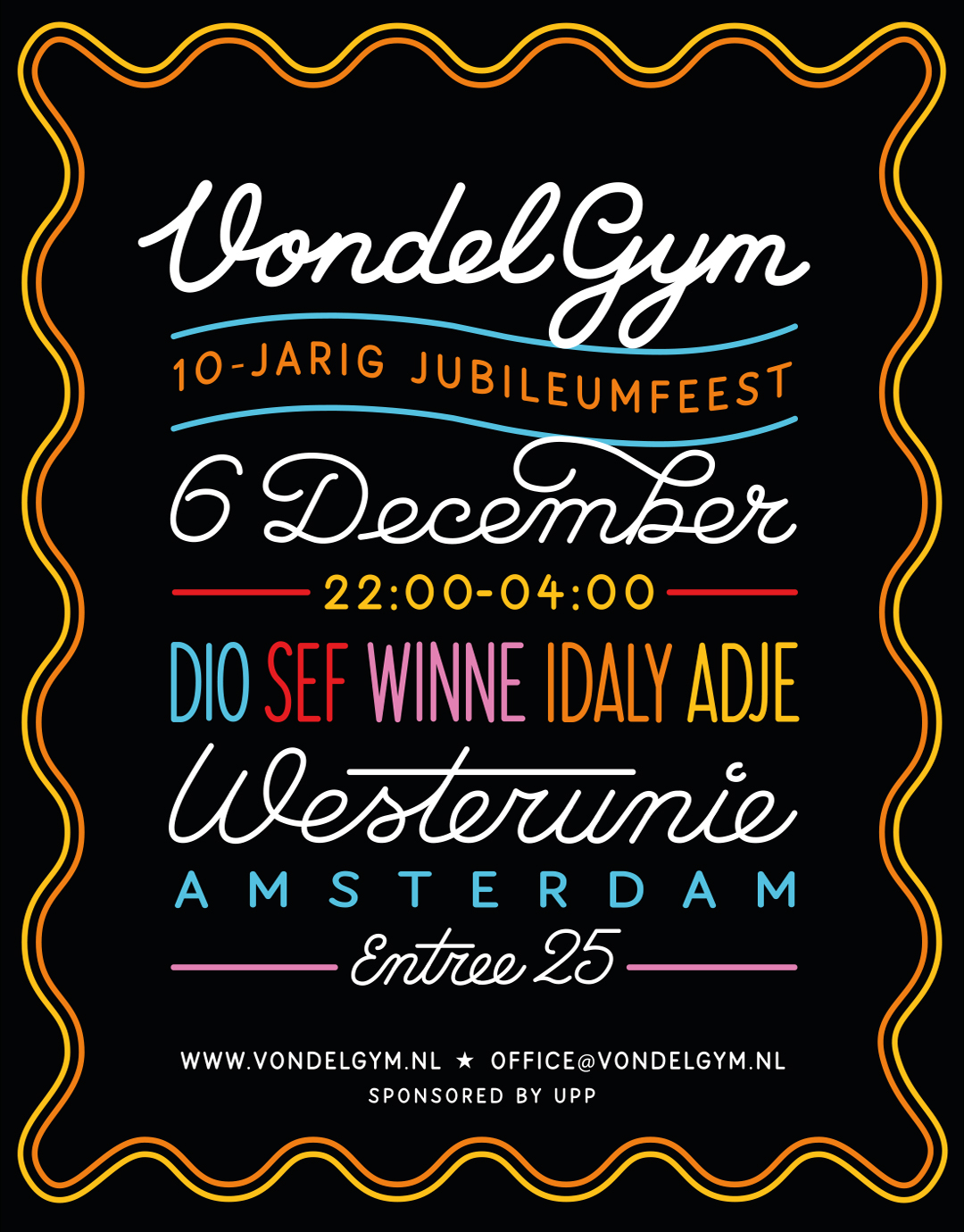 VONDELGYM CLUBKAMPIOENSCHAPPEN + VONDELGYM 10-JARIG JUBILEUMFEEST