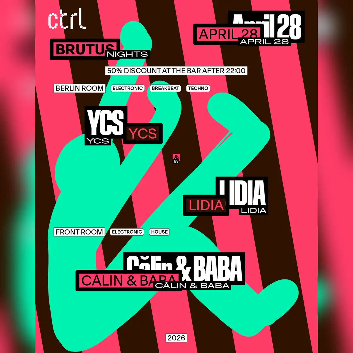 BRUTUS NIGHTS: YCS & Lidia, Calin & BABA