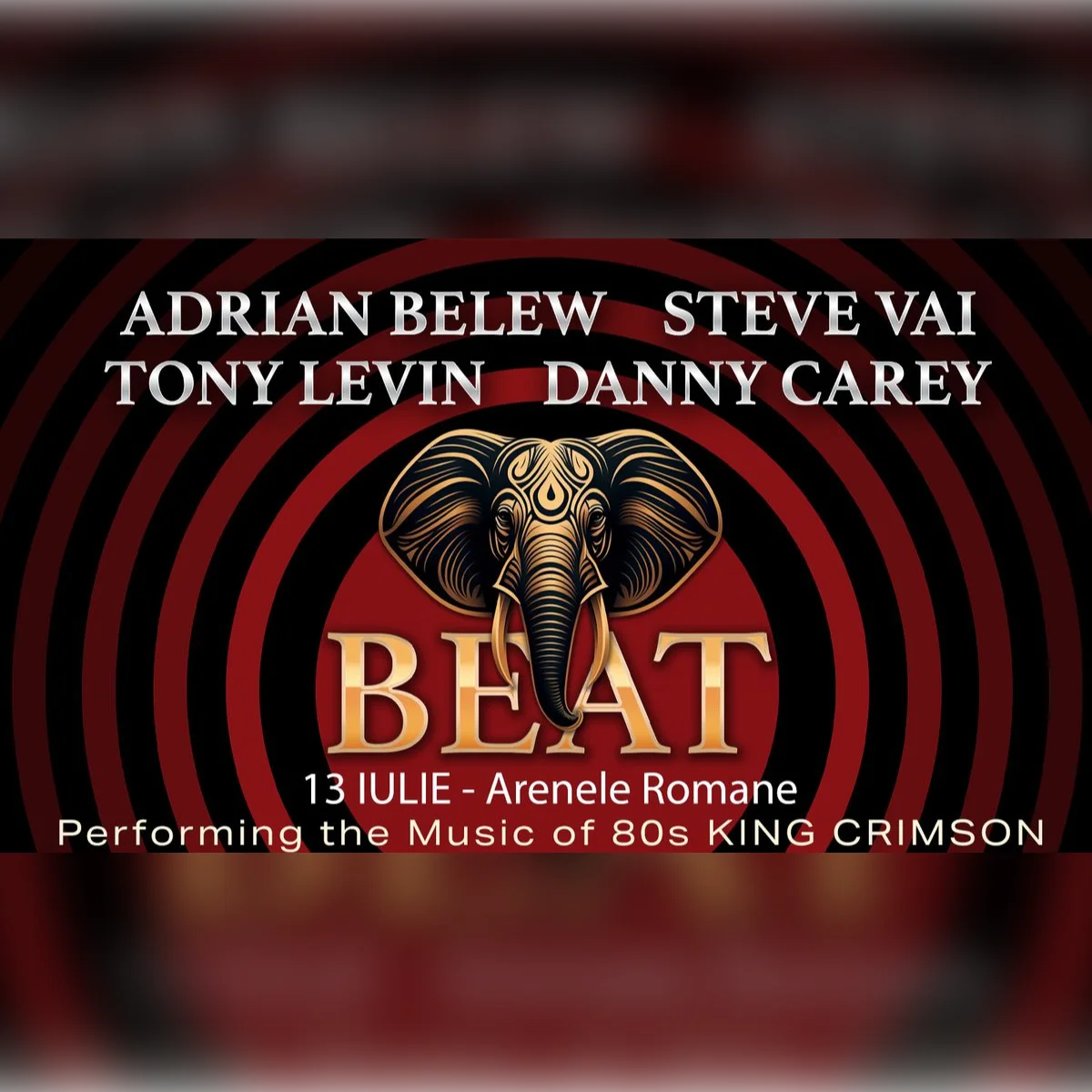 BEAT - Steve Vai, Danny Carey (Tool), Adrian Belew, Tony Levin (King Crimson)