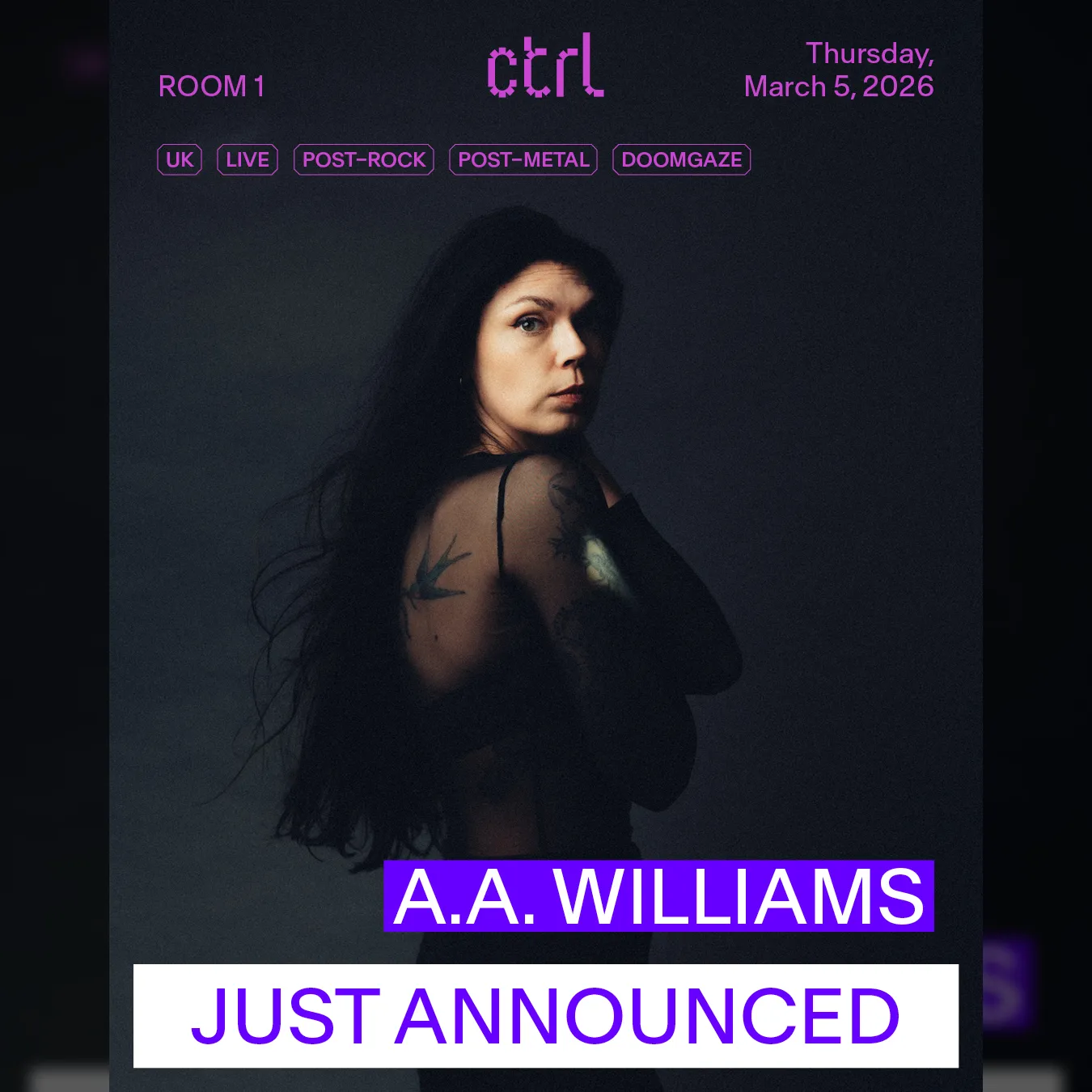 ctrl LIVE: A.A. Williams[UK]