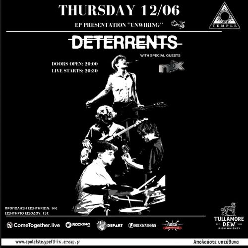 Deterrents "Unwiring" album presentation w/ special guests Nix