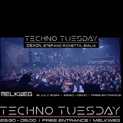 Techno Tuesday Amsterdam, Dexon, Stefano Richetta, EMILIA