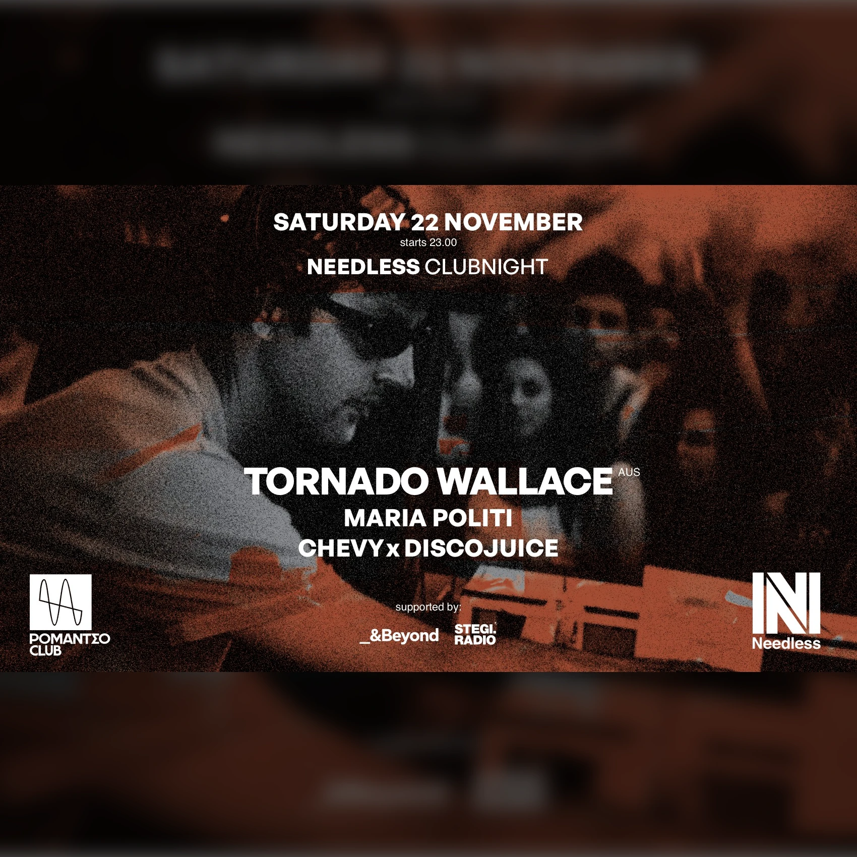 Needless Clubnight w/ TORNADO WALLACE