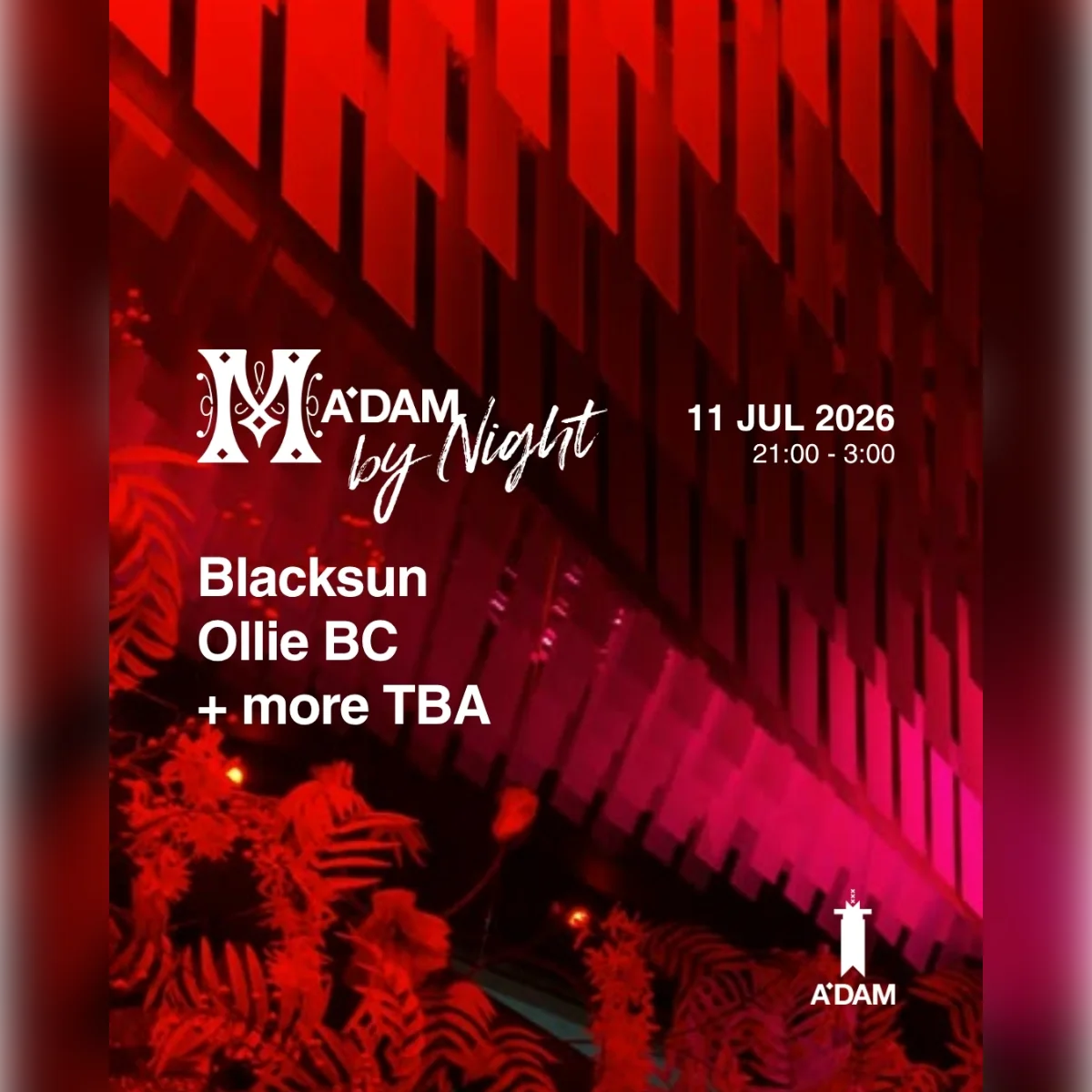 Madam by Night invites: Guerrilla 5 Year Anniversary