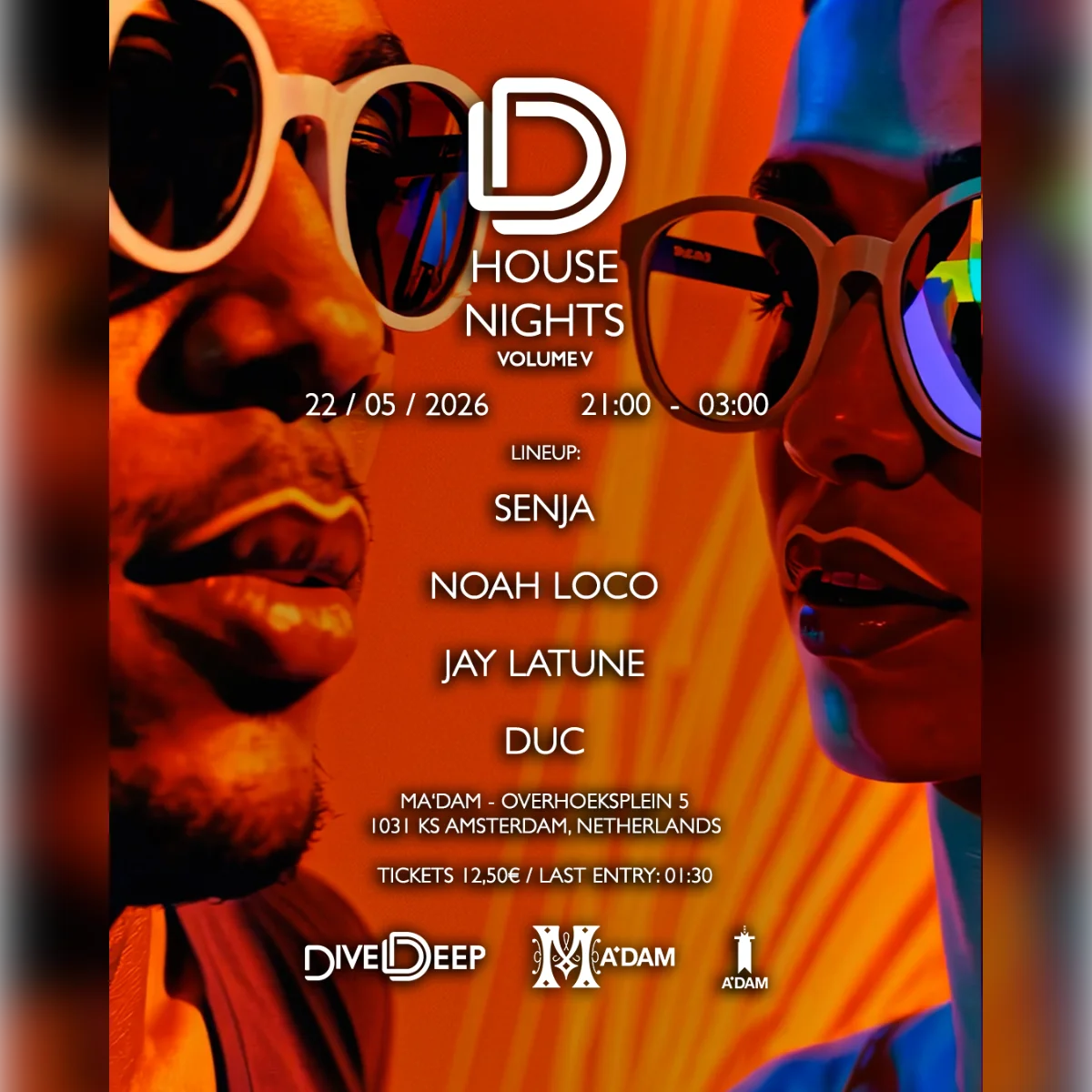 Madam by Night invites: Dive Deep House Nights Vol. V