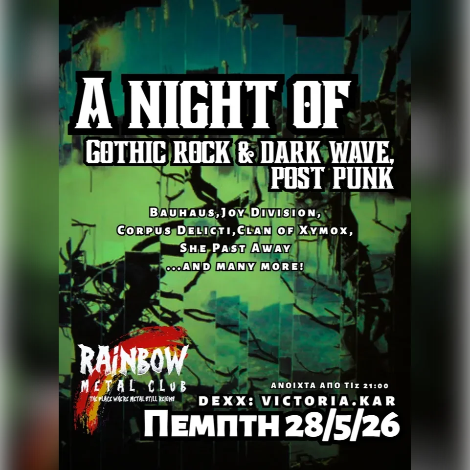 A Night Of Gothic Rock & Dark Wave Post Punk
