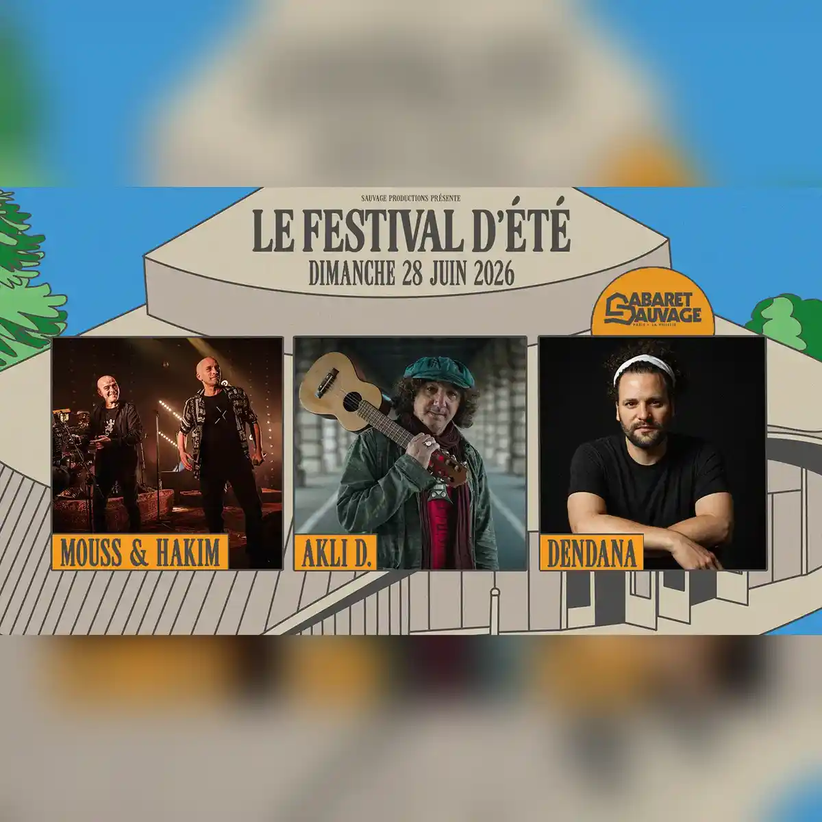 Festival d’Été 2026 • Mouss & Hakim I AKLI D. I Dendana