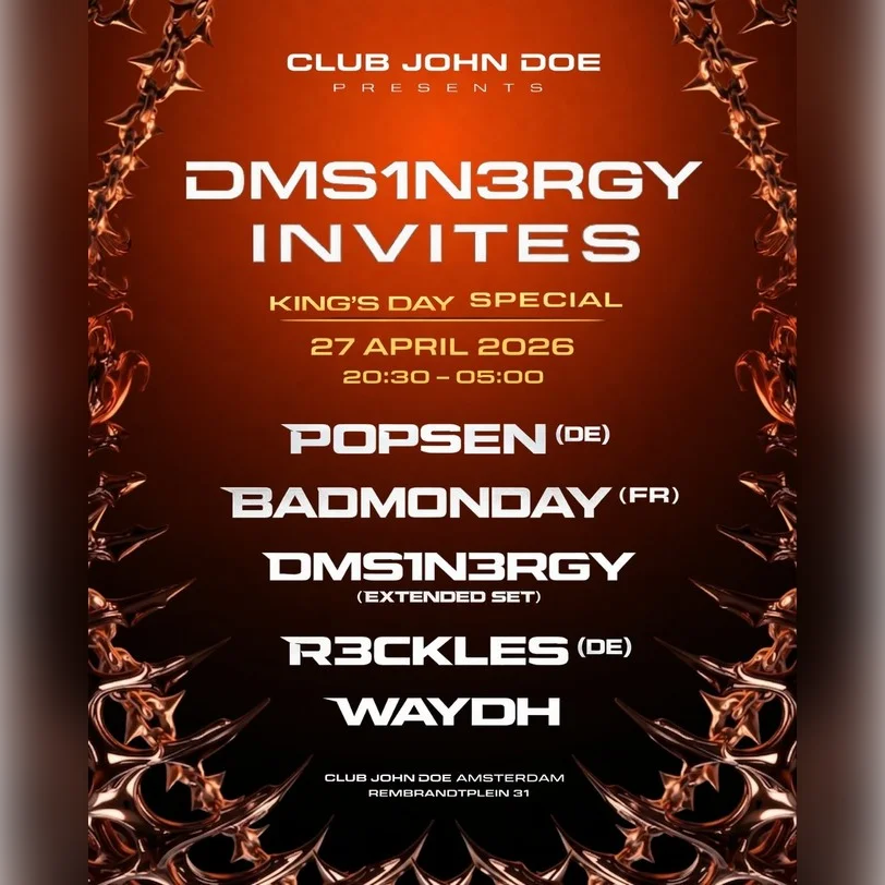 DMS1IN3RGY Invites Kingsday Special 2026 