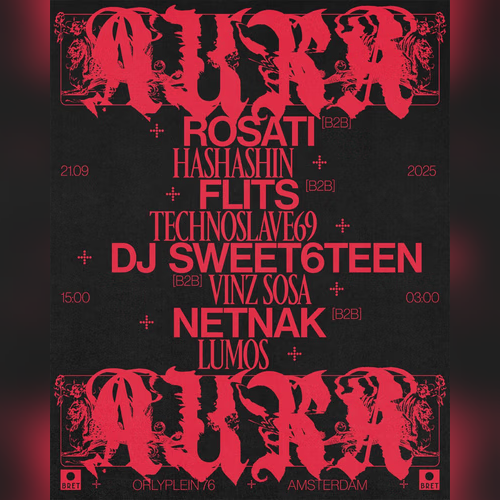 AURA Summer closing W/Rosati, Flits, DJ Sweet6teen, Netnak
