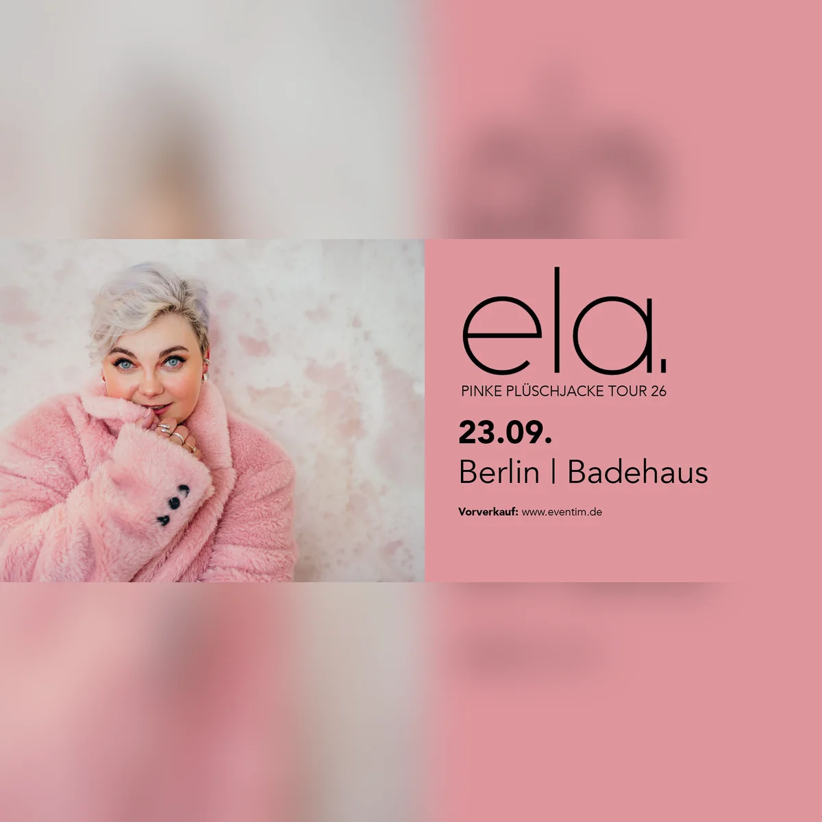 ela. – Pinke Plüschjacke Tour