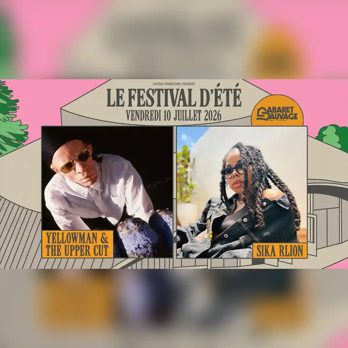 Festival d’Été 2026 • Yellowman & The Upper Cut I Sika Rlion