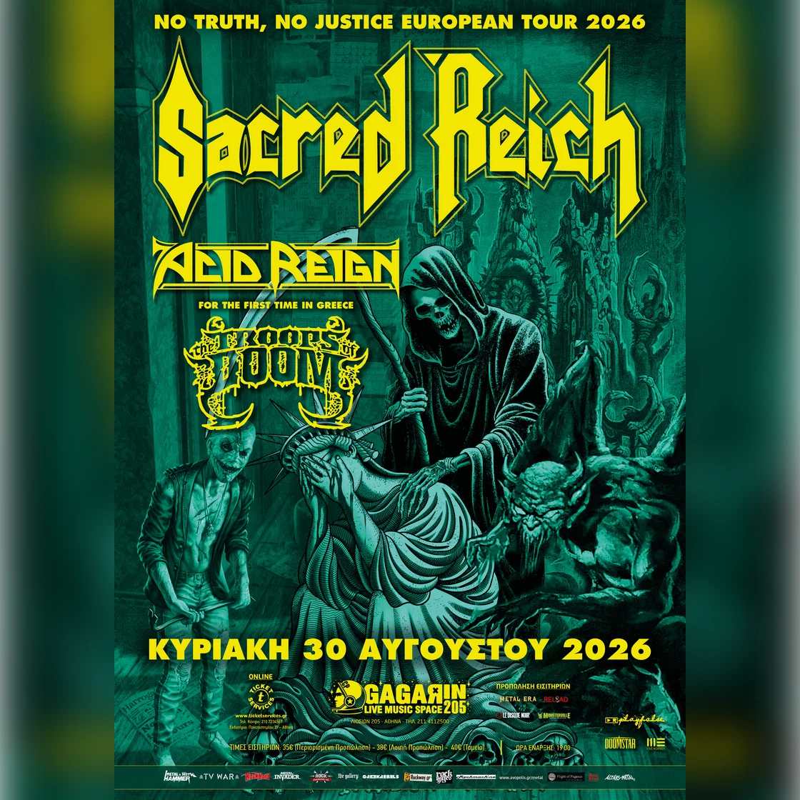 No Truth, No Justice European Tour 2026