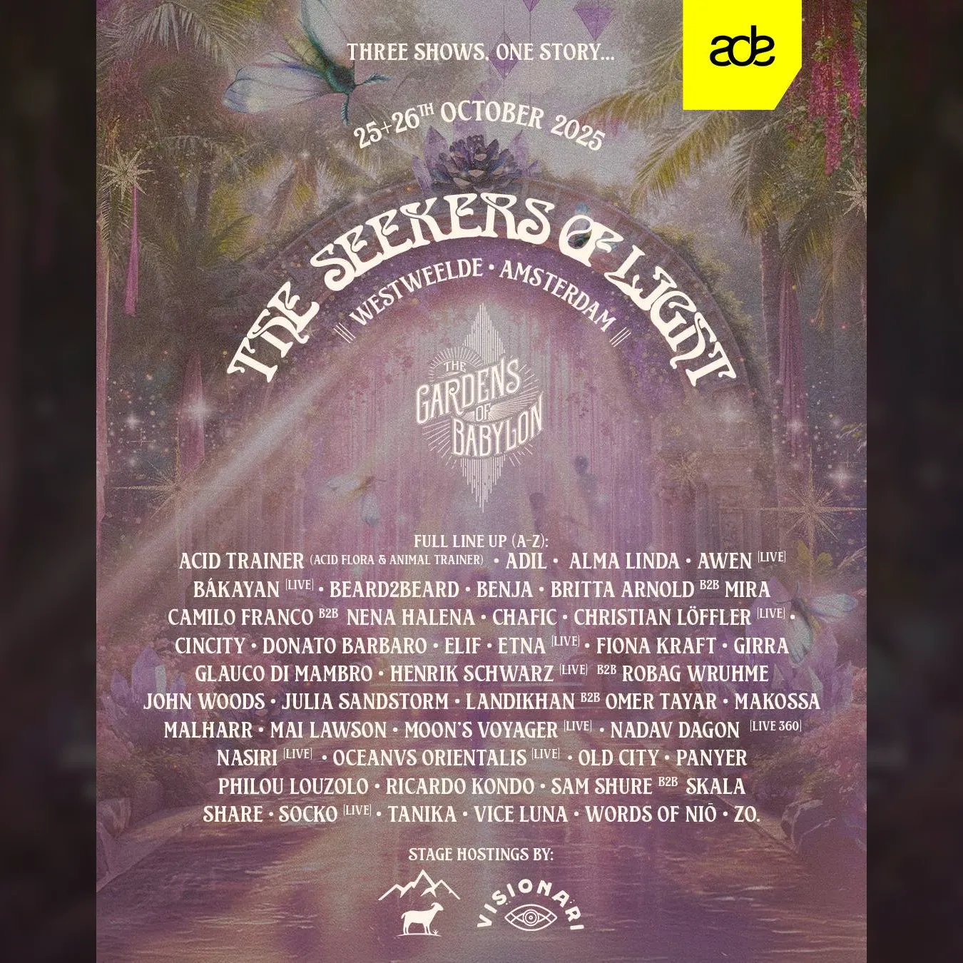 The Seekers of Light Saturday Night Party