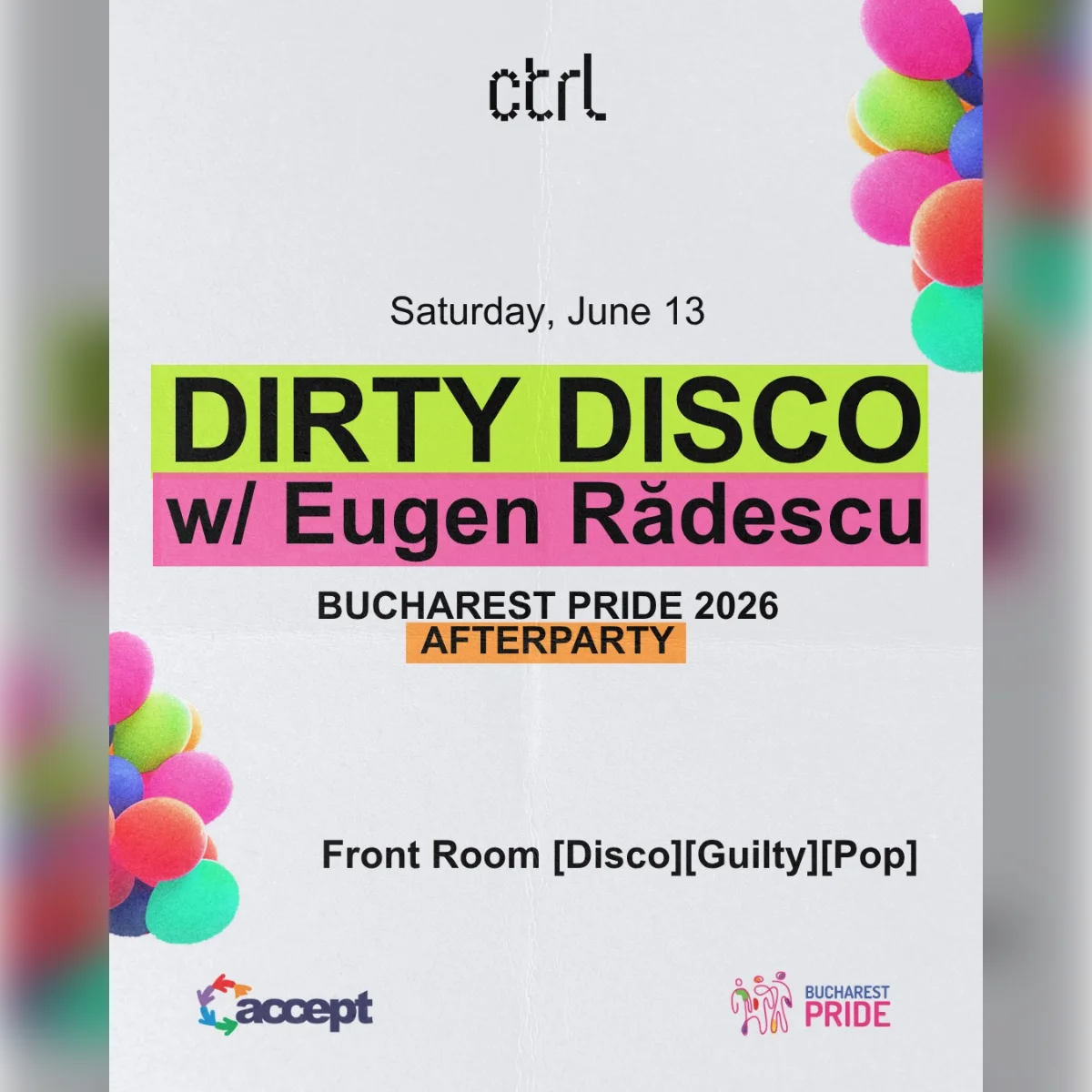Dirty Disco w/ Eugen Rădescu