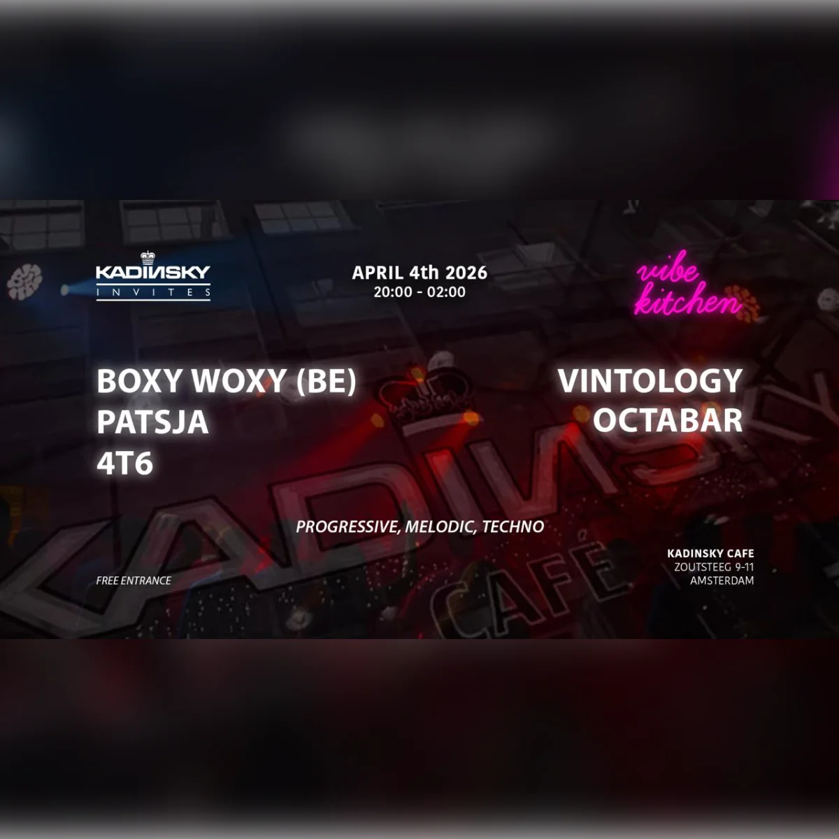 Kadinsky Invites: Vibe Kitchen LIVE #2
