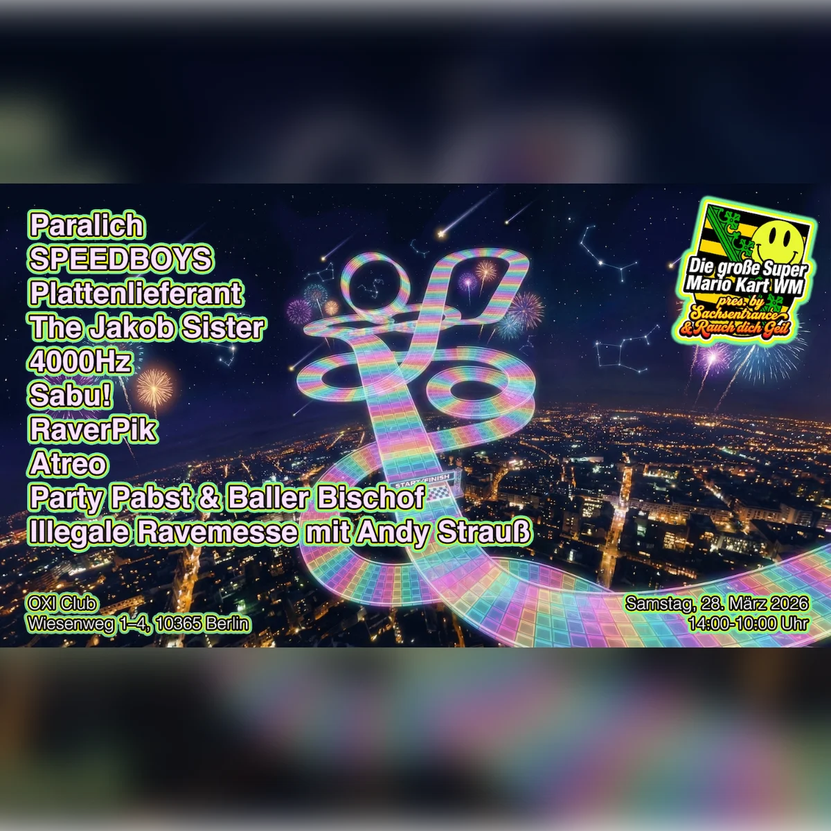 Die große Super Mario Kart WM pres. by Sachsentrance & Rauch dich Geil