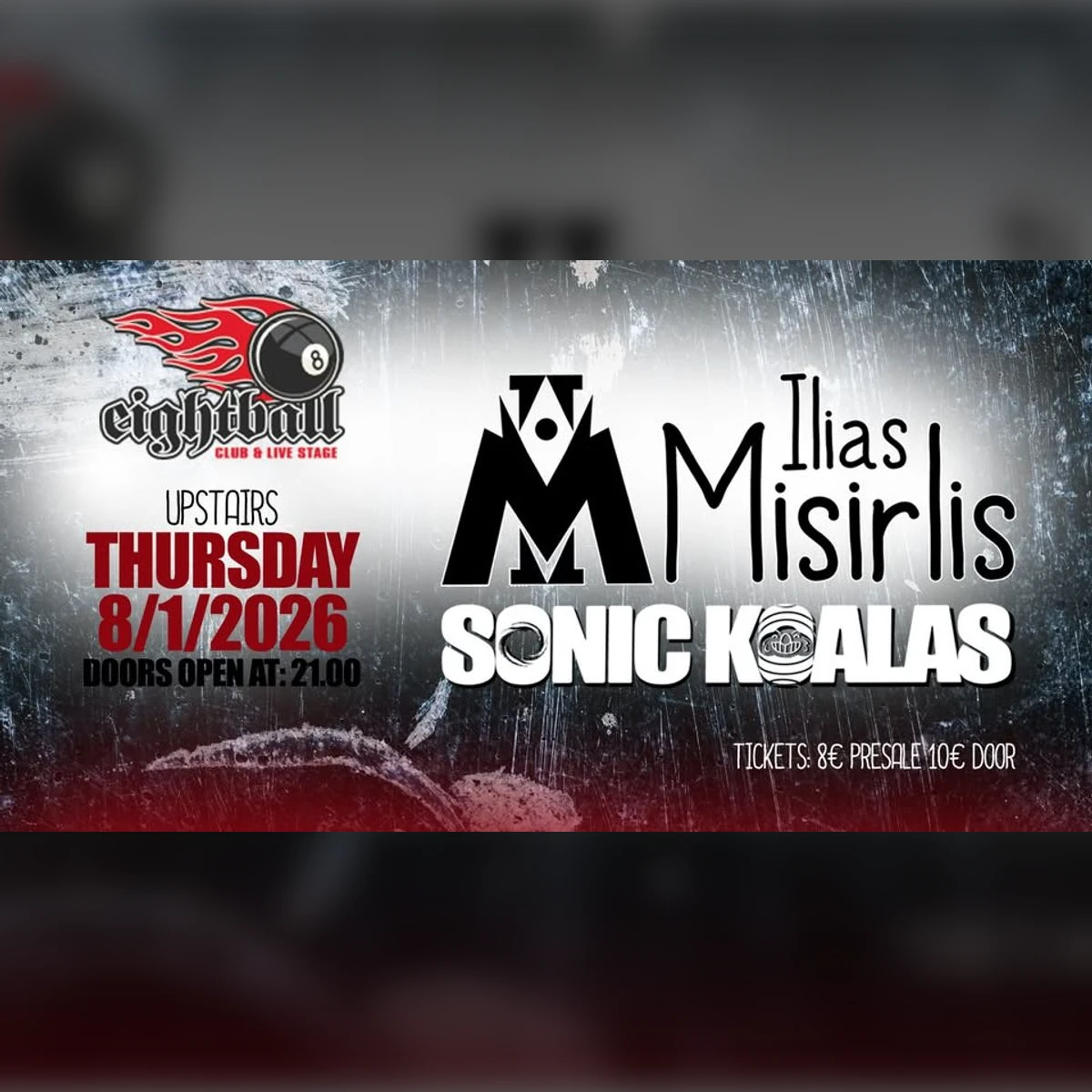 ILIAS MISIRLIS & SONIC KOALAS LIVE AT EIGHTBALL UPSTAIRS