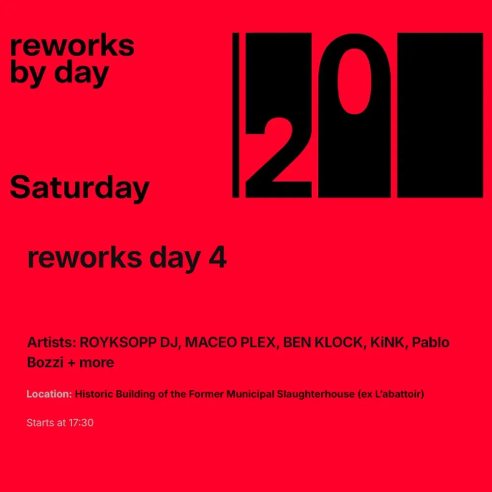 21/09 | Reworks By Day