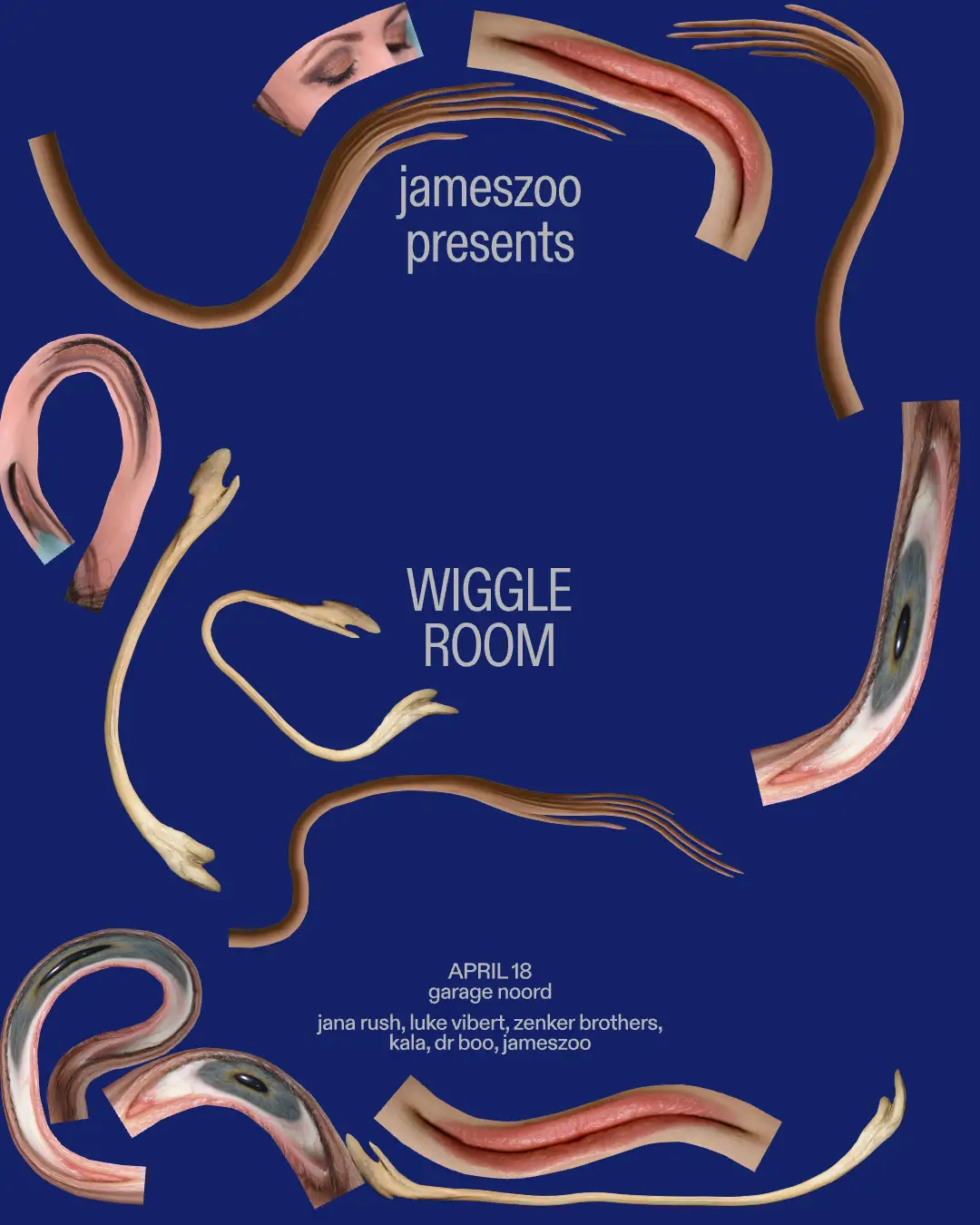 Wiggle Room w/ Jana Rush, Jameszoo, Luke Vibert, Zenker Brothers, Kala, Dr Boo