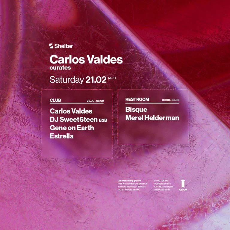 Carlos Valdes, Gene On Earth b2b Dj Sweet6teen & more